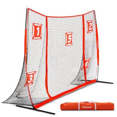 GoSports Strike Net 12 ft x 8 ft Soccer Training Goal - Practice Net for All Skill Levels