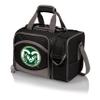 PICNIC TIME NCAA Colorado State Rams Malibu Cooler Picnic Basket, Insulated Cooler Tote with Picnic Set, (Black with Gray Accents) view 1