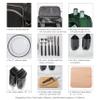 PICNIC TIME NCAA Colorado State Rams Malibu Cooler Picnic Basket, Insulated Cooler Tote with Picnic Set, (Black with Gray Accents) view 2