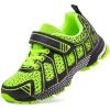 VFGNP Boys Sneakers, Kids Tennis Running Shoes, Lightweight Breathable Sport Athletic Shoe Black Green 13 view 1