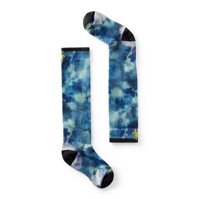 Smartwool Junior Ski Zero Cushion Tie Dye Print Otc Deep Navy M