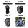 Baltoro Complete Suite of 4 Outdoor Backpacks - Fully Compatible Base Unit with Bike-Pack, Ski-Pack, Hike-Pack & Mountain-Pack - Hunting Backpack with Searchable RECCO Technology - Travelling Backpack view 3