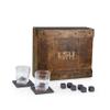PICNIC TIME NCAA LSU Tigers Whiskey Box Gift Set, Whiskey Glasses Set of 2, Whiskey Stones Gift Set, (Oak Wood) view 1