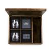 PICNIC TIME NCAA LSU Tigers Whiskey Box Gift Set, Whiskey Glasses Set of 2, Whiskey Stones Gift Set, (Oak Wood) view 4
