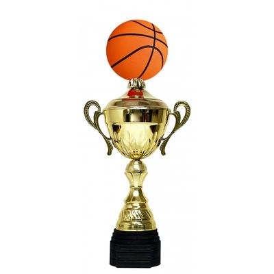 Trophymonster Gold Basketball Large Trophy Cup Award Metal Bowl | for Club, School & Presentations | Free Engraving 3 Sizes