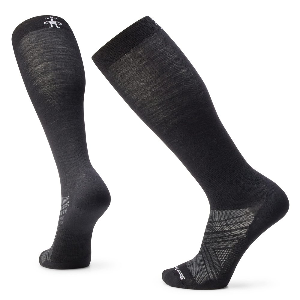 Smartwool Ski Zero Cushion Merino Wool Extra Stretch Over the Calf Socks for Men and Women, Black, XX-Large