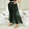 Pants for Women - Zipper Fly Skinny Pants with Skirt (Color : Army Green, Size : X-Small) view 1