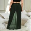 Pants for Women - Zipper Fly Skinny Pants with Skirt (Color : Army Green, Size : X-Small) view 2