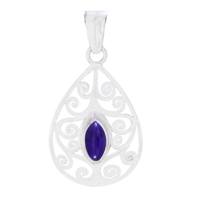 Amethyst Silver Pendant - Purple Amethyst Silver Pendant - Amethyst Gemstone Pendant With Chain - Amethyst Pendant gift fordaughter day