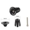 1 Pair Aluminum Bike Handlebar End Plugs, Expanding Locking Bar End Caps for Road Bike Mountain Bike MTB BMX Fixie, Bar End for Rubber Sponge Aluminum Handlebar Grip (Gold) view 3