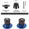 1 Pair Aluminum Bike Handlebar End Plugs, Expanding Locking Bar End Caps for Road Bike Mountain Bike MTB BMX Fixie, Bar End for Rubber Sponge Aluminum Handlebar Grip (Gold) view 4