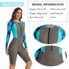 Boyleg Swimsuit for Women Sun Protection Diving Surfing Suit Long Sleeve Rash Guard One Piece Wetsuit with Shorts view 3