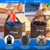 Avigap Boat Trash Can, 100% Odor & Leak Resistant, Portable, Reusable, 10-13 Gal Garbage Bag Snaps Inside, Easy to Install & Clean, Fishing, Sandbar, Kayak, Pontoon Boat Accessories view 3