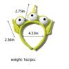 ZHOUMEIWENSP Three-eye Hair Band Novelty Alien Ears Costume Plush Headband Adult Party Cosplay Gift (Type1) view 2