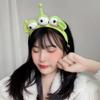 ZHOUMEIWENSP Three-eye Hair Band Novelty Alien Ears Costume Plush Headband Adult Party Cosplay Gift (Type1) view 3