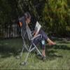 Picnic TIME NCAA Clemson Tigers Outdoor Rocking Camp Chair, XL Heavy Duty Camping Chair for Adults, (Black) view 2