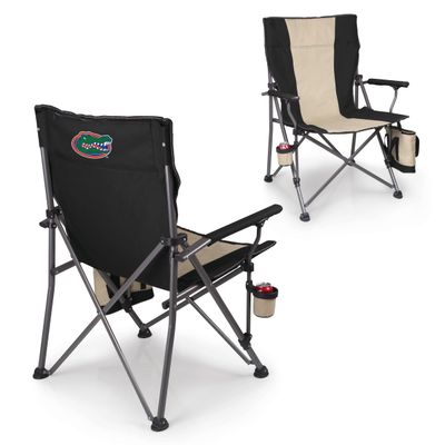Picnic TIME NCAA Florida Gators Big Bear XXL Camp Chair with Cooler, Heavy Duty Beach Chair, 500 lb Capacity Camping Chair with Carry Bag, (Black)