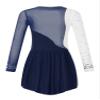 CHICTRY Girls Long Sleeve Sparkly Faux Diamonds Figure Ice Skating Ballet Contemporary Dance Dress Navy Blue 6 Years view 4