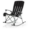 Picnic TIME NCAA Washington Huskies Outdoor Rocking Camp Chair, XL Heavy Duty Camping Chair for Adults, (Black) view 4