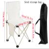 DSFEN Foldable Camping Stool Travel Chair Super Compact Ultralight Weight Carry Out to Hiking, Beach, Camping, BBQ, Picnic, Sketching Fishing Unfolded Size 14.2*14.2*22.8Inches.,White,42cm view 2