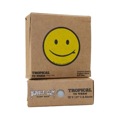 Bubble Gum Surf Wax Organic Rob Machado Formula Tropical/Warm 6 Pack