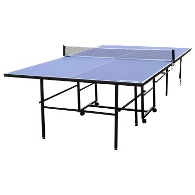 IUNNDS 6X3ft Mid-Size Table Tennis Tables - Indoor/Outdoor Portable Ping Pong Table Game for Adults/Teens,with Net,2 Table Tennis Paddles and 3 Balls (9X5ft Professional-Size)