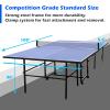 IUNNDS 6X3ft Mid-Size Table Tennis Tables - Indoor/Outdoor Portable Ping Pong Table Game for Adults/Teens,with Net,2 Table Tennis Paddles and 3 Balls (9X5ft Professional-Size) view 3