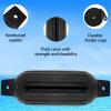 ISURE MARINE 4 Pack Boat Fender Marine Bumper Covers (Black, 4.5 x 16 inches) view 4