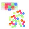 Restokki Fishing Beads Assorted Set, 100pcs Soft Plastic Luminous Glow Fishing Rig Beads Round Beads Fishing Lures, Fishing Bead Fishing Tackle Tools view 4