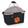 PICNIC TIME NCAA Clemson Tigers Metro Shopping Basket, Insulated Picnic Basket, Collapsible Market Basket, Utility Tote Cooler Bag, (Black) view 1