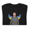 Banisiworld Zelensky Quote We Have Freedom Give Us Wings to Protect It Unisex T-Shirt Black view 2