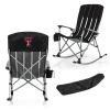 Picnic TIME NCAA Texas Tech Red Raiders Outdoor Rocking Camp Chair, XL Heavy Duty Camping Chair for Adults, (Black) view 1