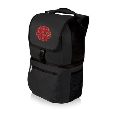 PICNIC TIME NCAA USC Trojans Zuma Backpack Cooler, Soft Cooler Backpack, Lunch Cooler, (Black)