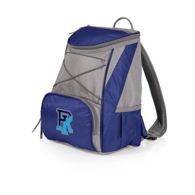 Picnic TIME NCAA Rhode Island Rams PTX Backpack Cooler, Soft Cooler Backpack, Insulated Lunch Bag, (Navy Blue with Gray Accents)