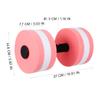 SEWACC Water Dumbbells for Pool Fitness 2 Pcs Lightweight Aquatic Exercise Dumbbells Eva Foam Water Barbells for Resistance Aerobics and Pool Workouts view 2