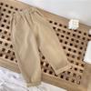 Yartina Toddler Baby Boys Jogger Pants Pull On Cargo Dungarees Drawstring Sweatpants with Pockets Casual Wear Champagne 2-3 Years view 2