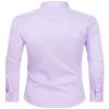 Alimens & Gentle Men's Light Purple Dress Shirt Slim Fit Long Sleeve Stain Shield Button Down Shirts Prom Wedding 3XL view 3