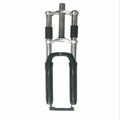 DONSP1986 Bicycle Black fork, 26" Triple Tree Suspension Fork - Gas Motorized Bicycle Fork (Black)