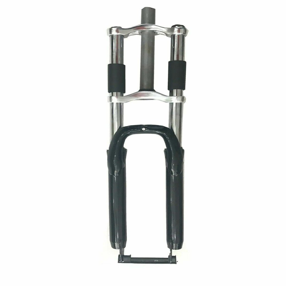 DONSP1986 Bicycle Black fork, 26" Triple Tree Suspension Fork - Gas Motorized Bicycle Fork (Black)