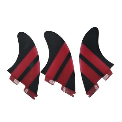 Surfing 3Pcs G3/G5/G7 Fins Red Decorate Fiberglass Fin Hot Style Surf Fins Surfboard Fin (Color : G7)