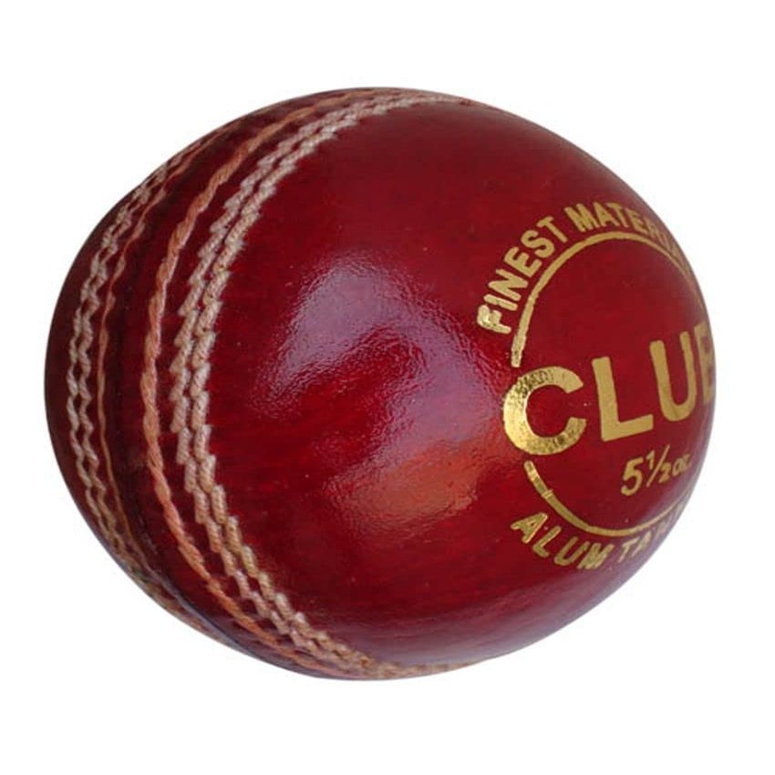 S.N.P SPORTSSPORTS Club League Construction Red Leather Cricket Balls for Practice & Training | Pack of 6