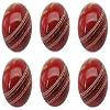 S.N.P SPORTSSPORTS Club League Construction Red Leather Cricket Balls for Practice & Training | Pack of 6 view 3
