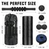 Foam Roller Set - High Density Back Roller, Muscle Roller Stick,2 Foot Fasciitis Ball, Stretching Strap, Peanut Massage Ball for Whole Body Physical Therapy & Exercise, Back Pain, Leg, Deep Tissue view 2