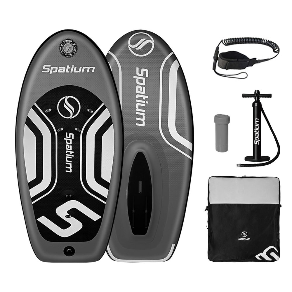 Spatium Hydrofoil Board for Surfing Inflatable Surfing Wing Foil Board Surf Hydrofoil Surfboard Dark Grey 120L Without Foil