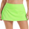 Stelle Women Tennis Golf Skirts High Waisted with Inner Shorts for Athletic Workout Sports Skorts Running Pickleball (Lime Green, M) view 4