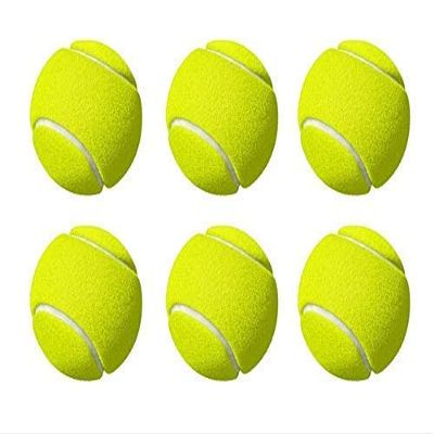 S.N.P SPORTSSPORTS Green Light Cricket Tennis Ball for Practice | Good for Beginner Training Ball (Pack of 6)