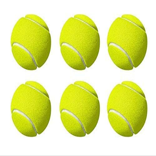 S.N.P SPORTSSPORTS Green Light Cricket Tennis Ball for Practice | Good for Beginner Training Ball (Pack of 6)