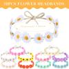 Groovy Retro Flower Sunglasses Headbands Party Favors Daisy Flower Costume Accessories Set 60s 70s Party Gifts for Kids (20 Pcs) view 2