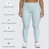Aoxjox High Waisted Workout Leggings for Women Trinity Yoga Pants 26.5" (Light Blue Dot Print, Small) view 4