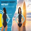 MWTA Wetsuit Women Shorty 2.0mm Neoprene Front Zipper for UV Protection Surfing Diving Snorkeling Kayaking Aqua Size 12 view 2